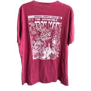 Rare Tailgate Marvel The Invincible Ironman big and tall red cartoon tee SZ XXL
